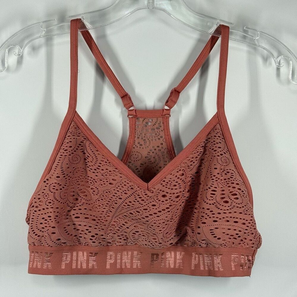 PINK Victoria’s Secret sport halter lace bra size medium